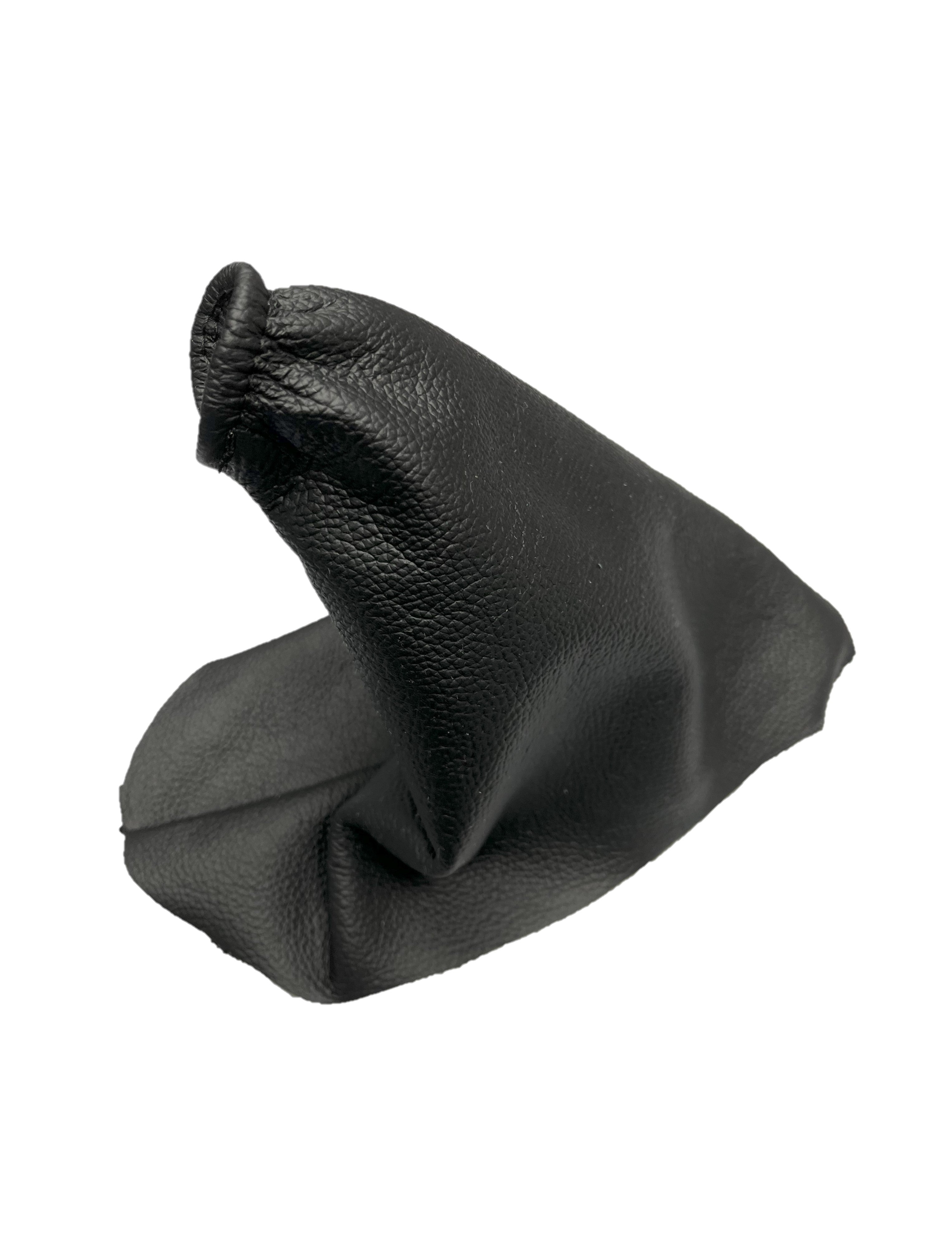Black LEATHER Shift & Handbrake Boot Cover Set For 2010 2011 2012 2013 2014 Ford Mustang GT