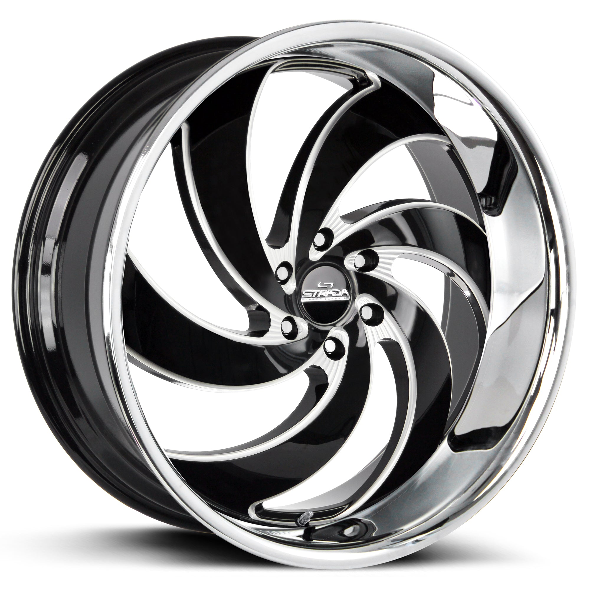 Retro 6 Gloss Black Milled Stainless Steel Lip