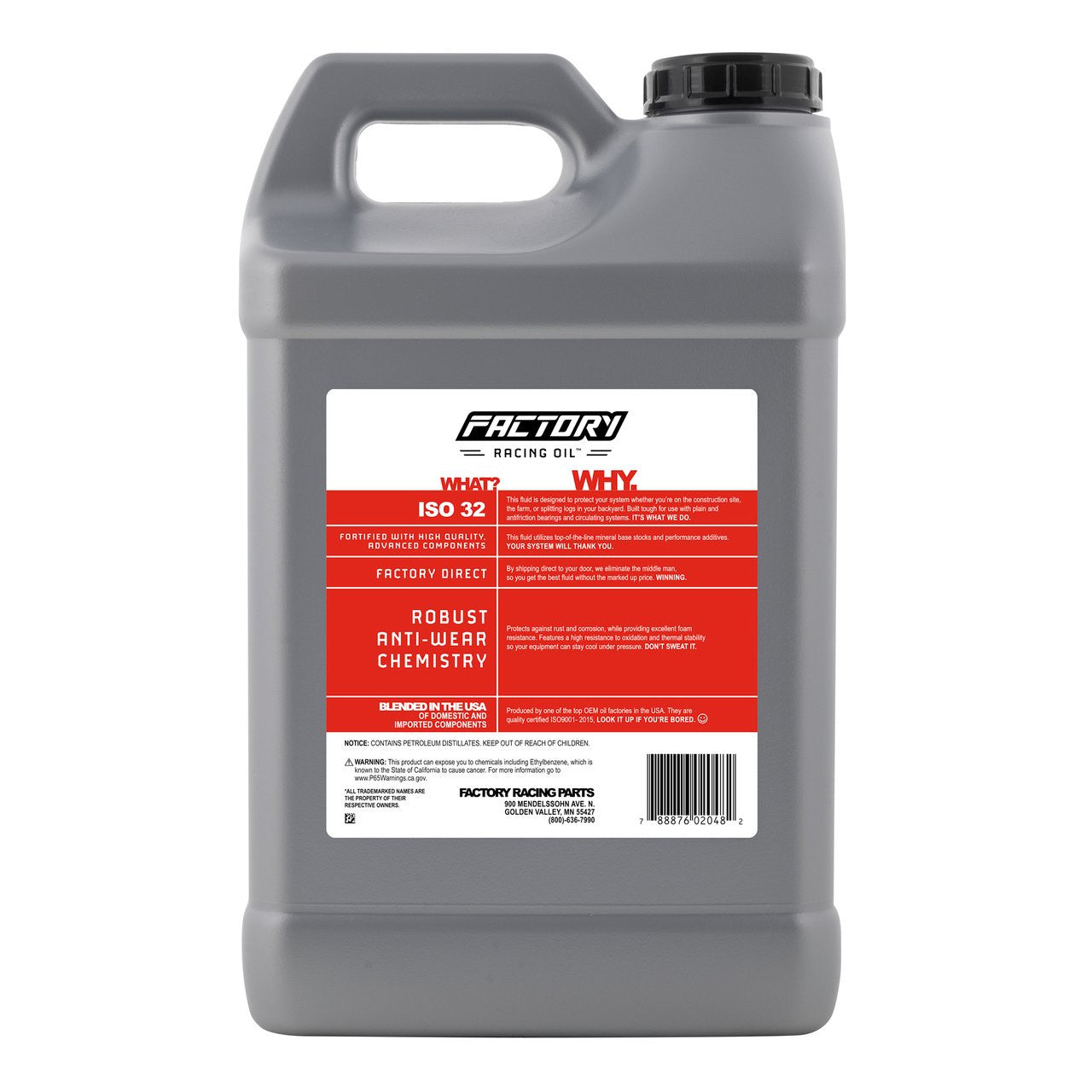 214801 Twin Pack Anti-Wear ISO 32 Hydraulic Fluid - 5 Gallons (2x2.5 Gal bottles)