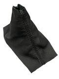 Black LEATHER Shift & Handbrake Boot Cover Set For 2010 2011 2012 2013 2014 Ford Mustang GT